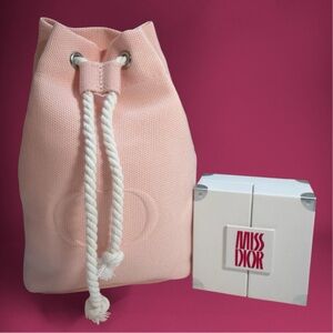 Christian Dior beauty gift-with-purchase pink cosmetic pouch